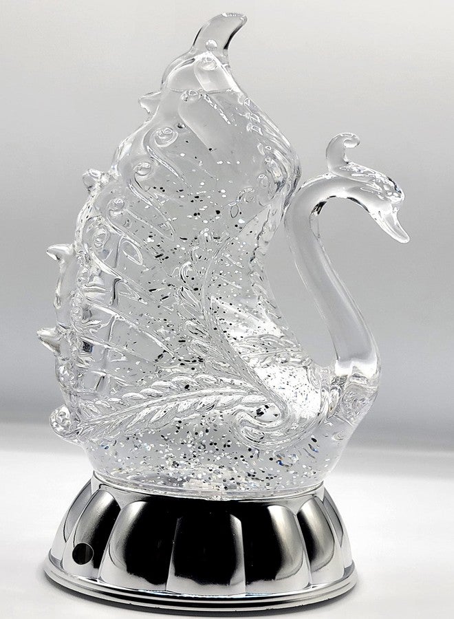 Dalax تمثال دالاكس - تمثال بجعة، مصباح مائي مضيء بتقنية LED، كرة ثلجية متغيرة الألوان، مزود بمؤقت لمدة 6 ساعات، ديكور منزلي، تحف فنية، مجموعة منحوتات، هدايا - Image 5